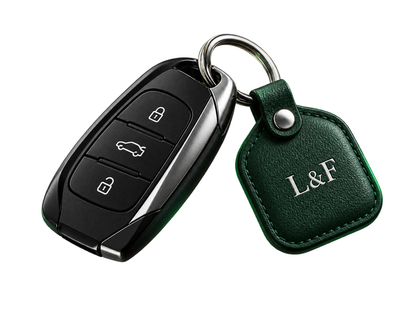 Clé de voiture avec porte-clé NFC L&F